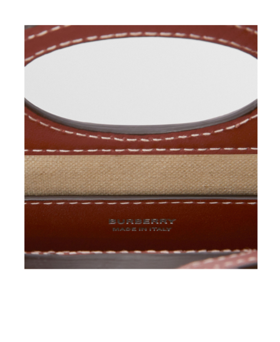 Burberry Micro Pocket Two-tone Bag In Red