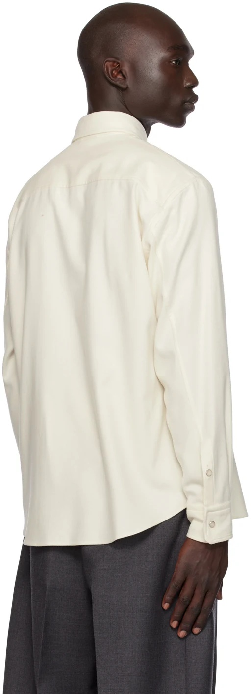 Shop Zegna Button-down Lapel Shirt In White