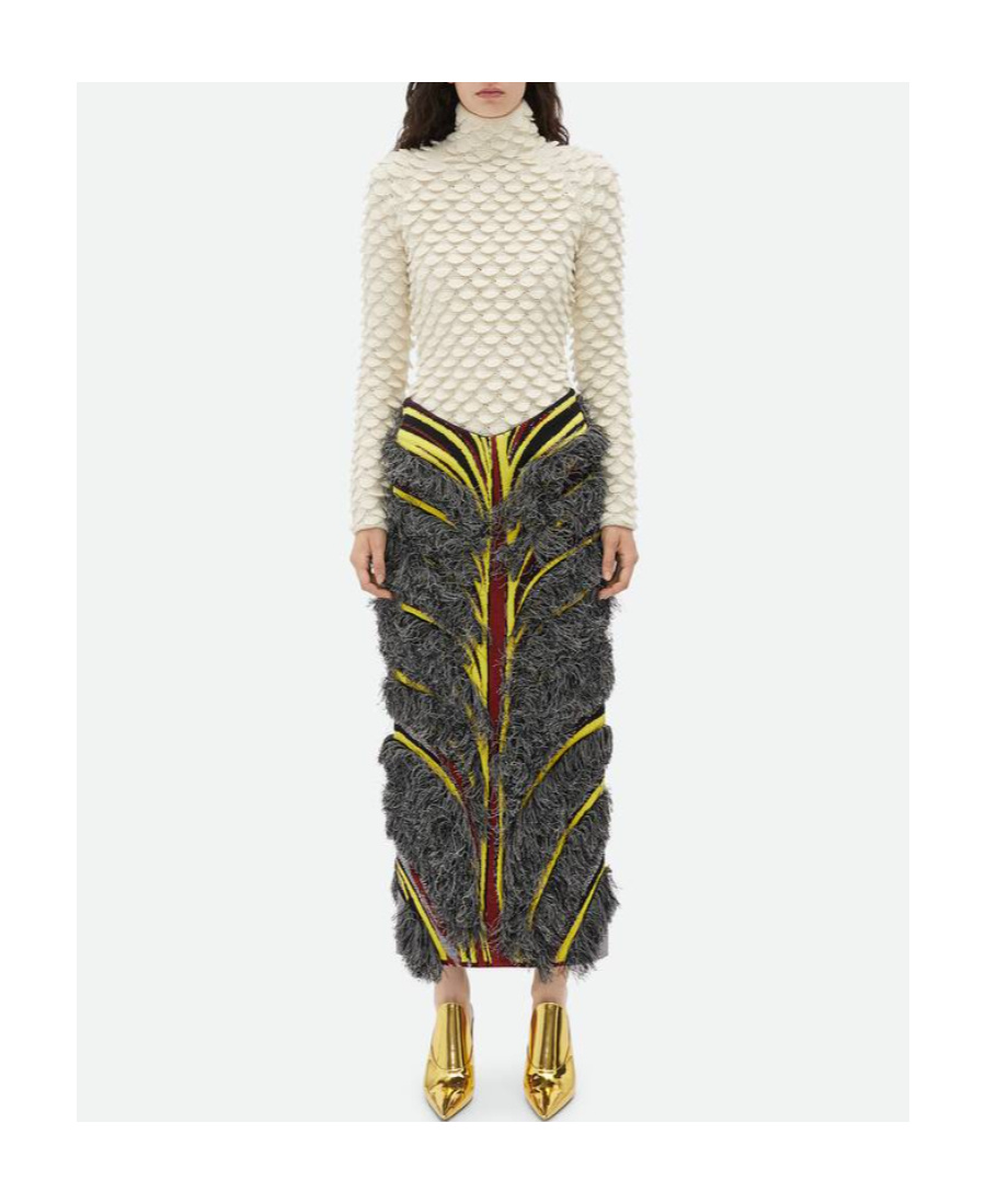 Bottega Veneta Wool Turtleneck Sweater In White