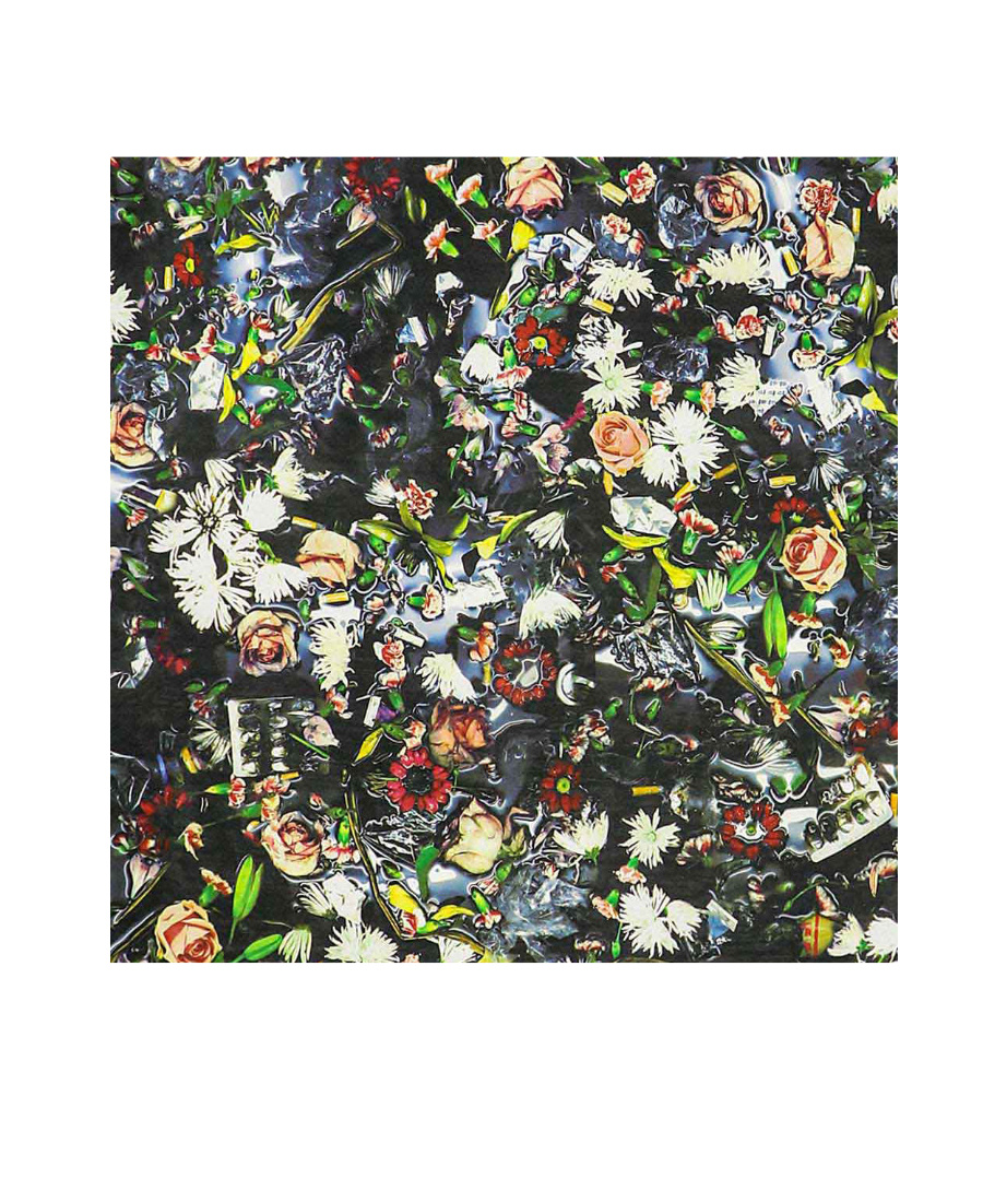 Mcq By Alexander Mcqueen Broken Flower Scarf In Multicolor