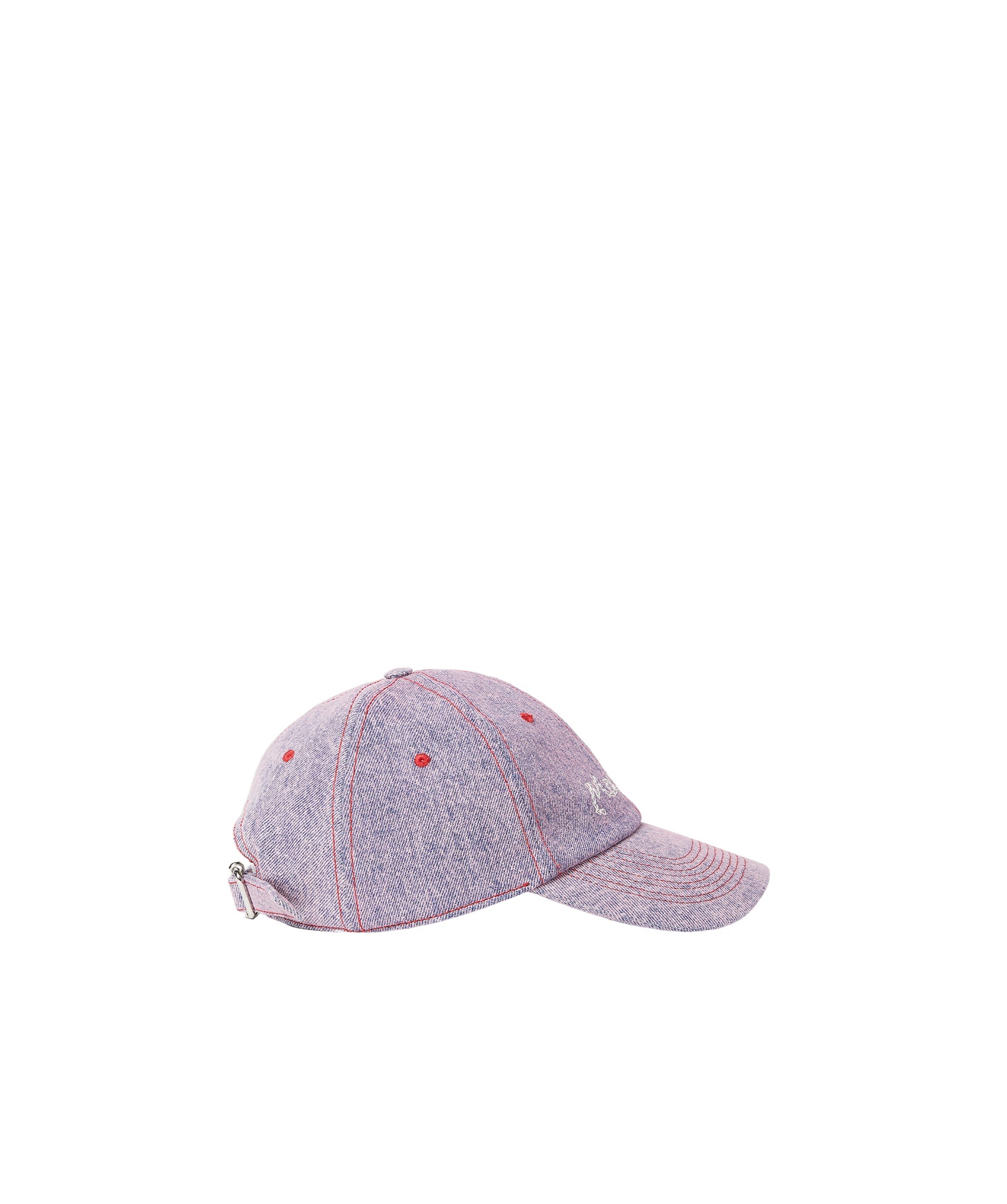 Marni Logo Embroidered Baseball Cap In Purple