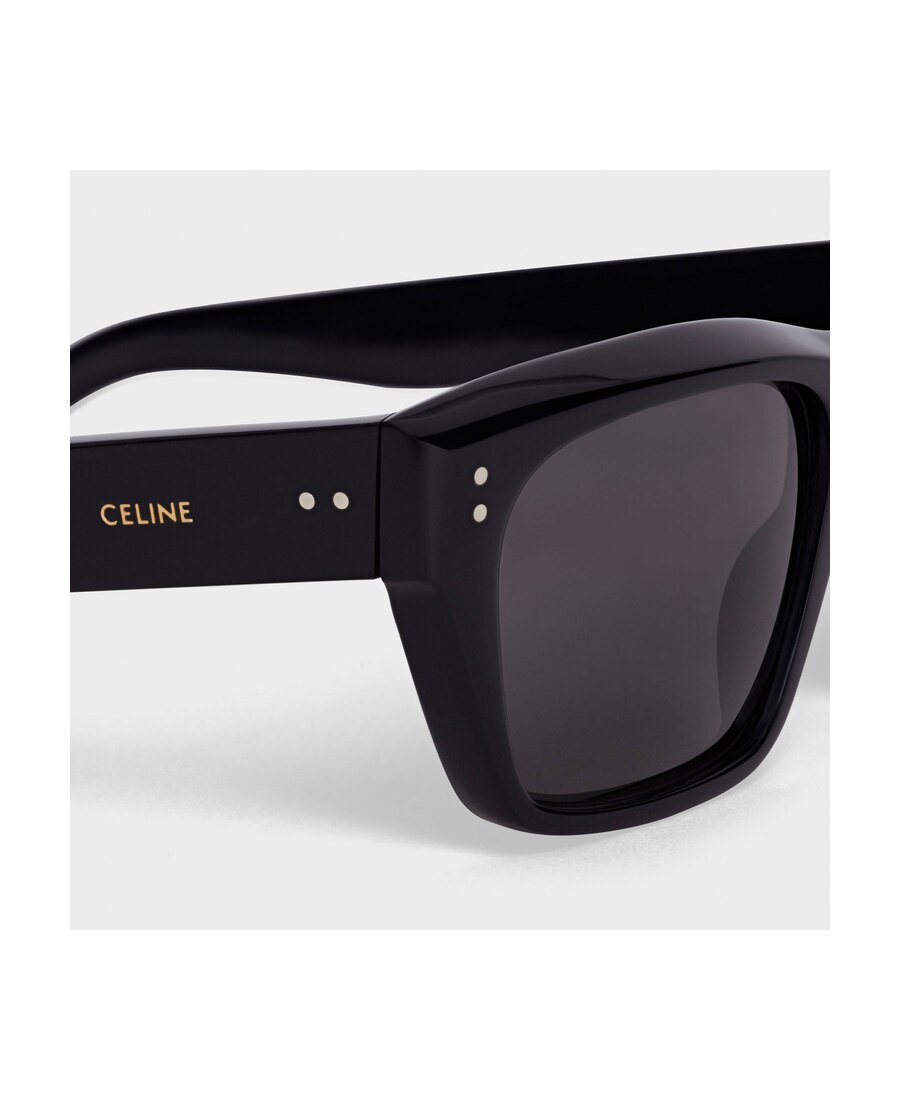 Celine Acetate Frame 01 Sunglasses In Black