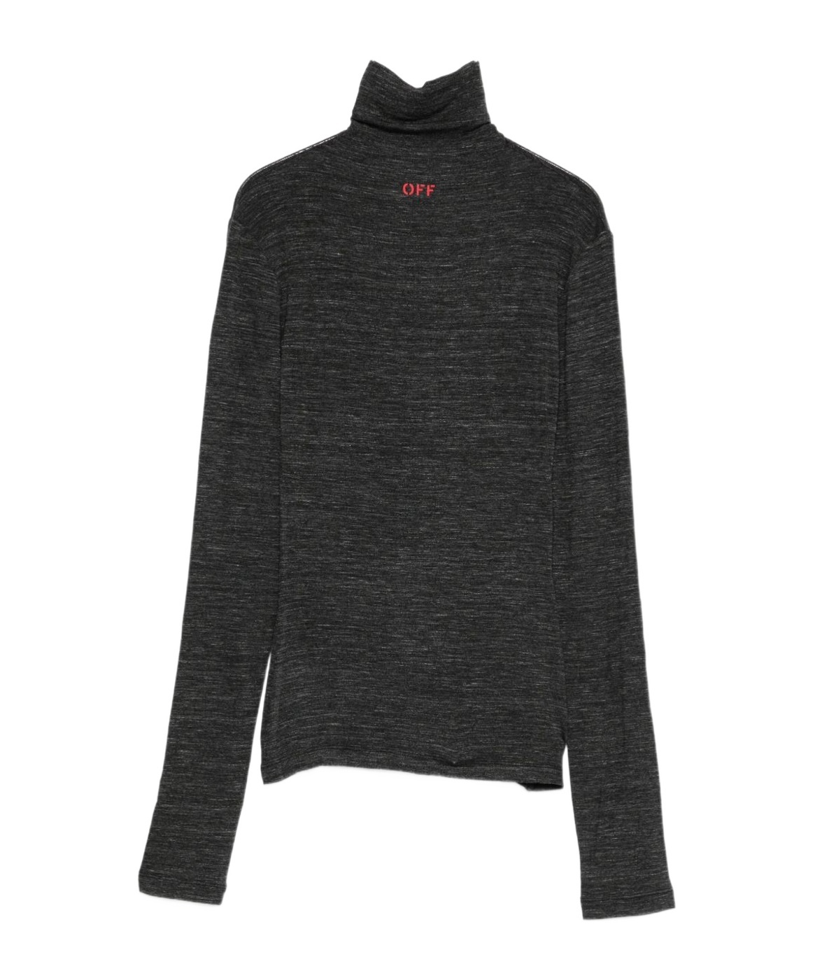 Off-white Turtleneck Sweater In Black
