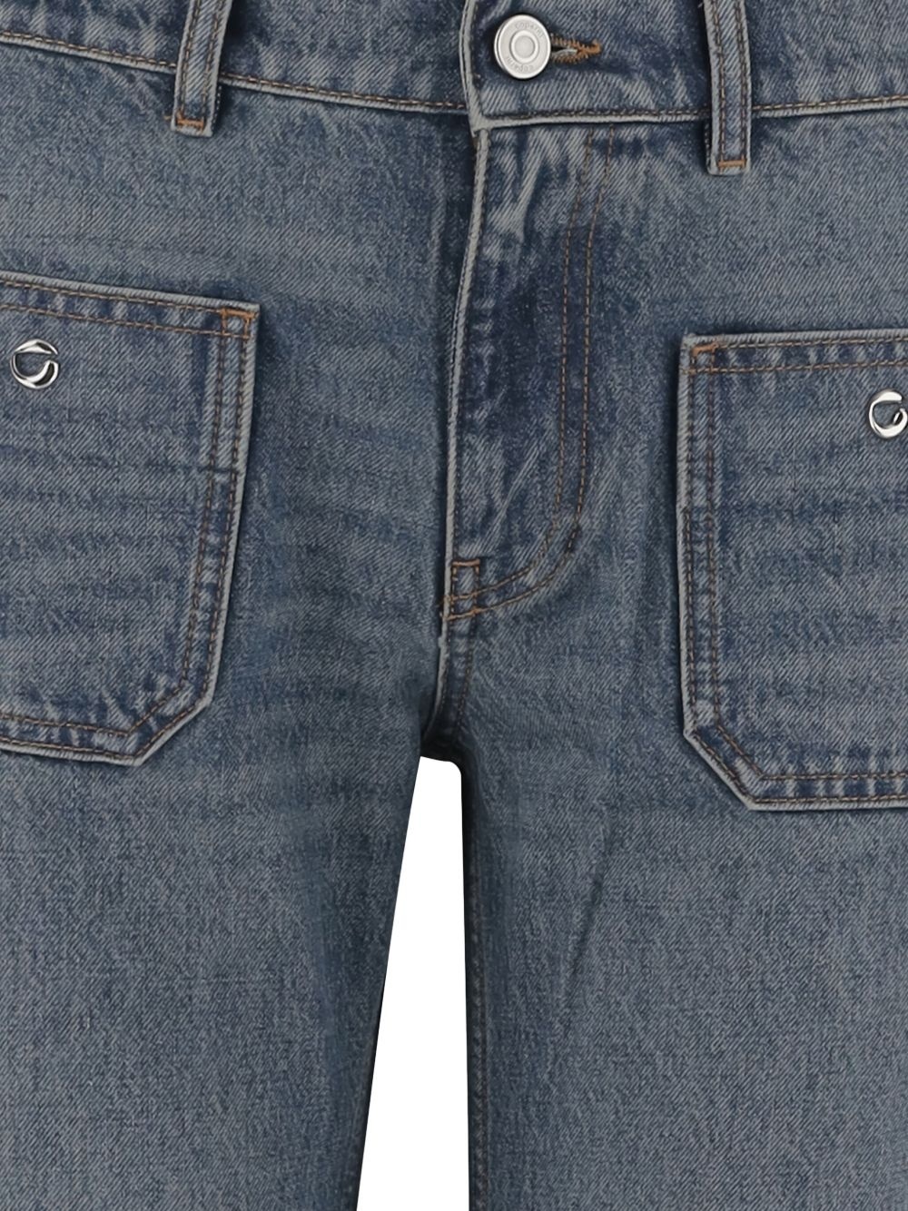 Coperni Flared Jeans In Gray