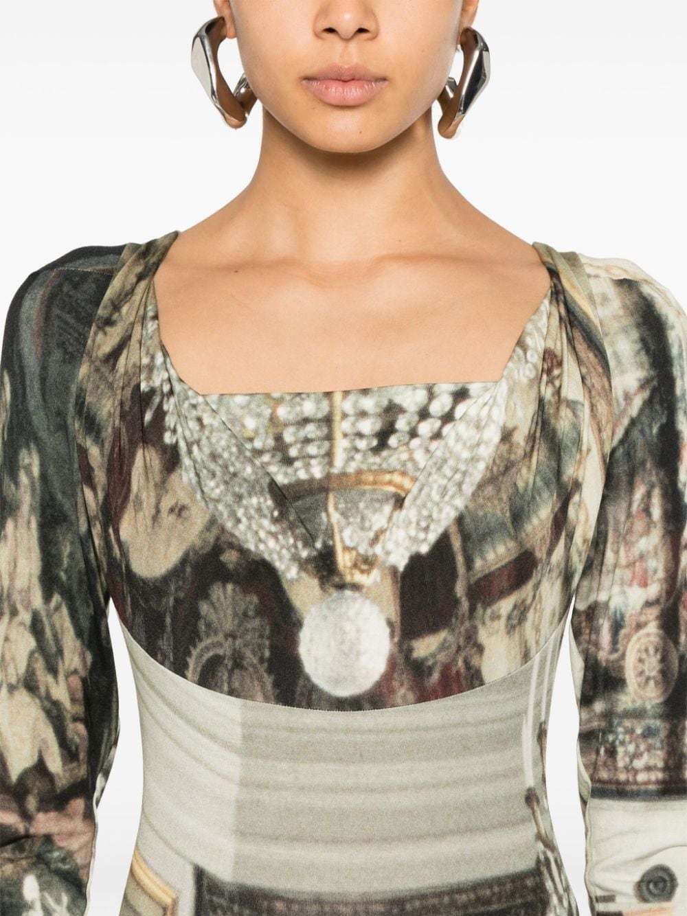 Vivienne Westwood Saloon Maxi Dress In Nude