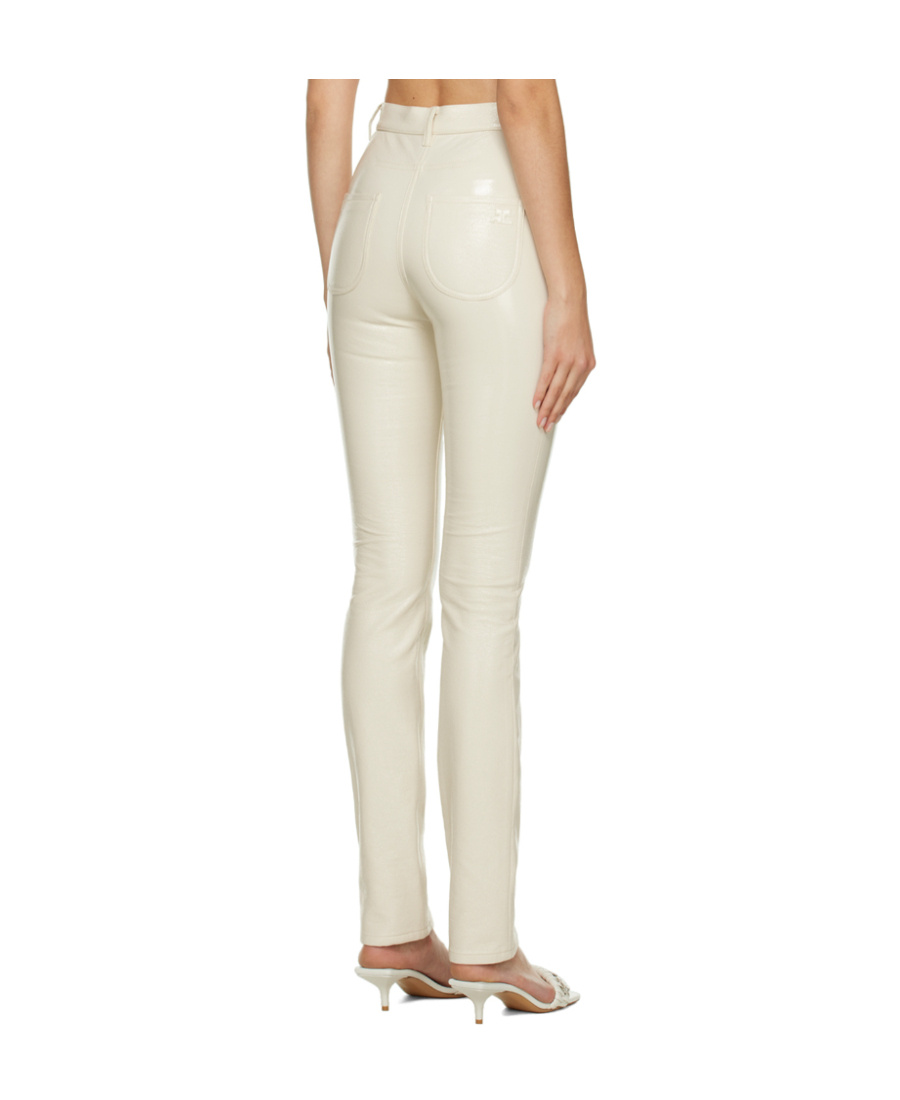 Courrèges Logo Five-bag Casual Pants In White