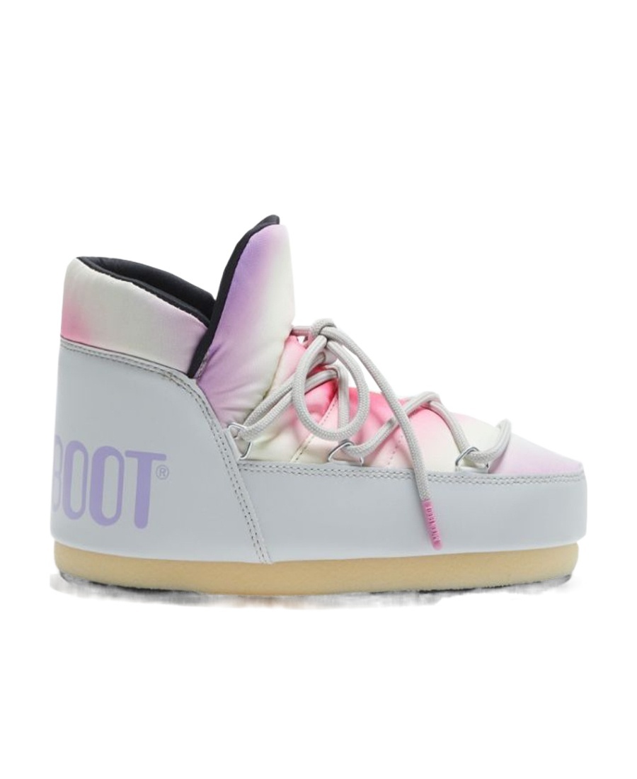 Moon Boot Icon Pumps Tie-dye Boots In Gray