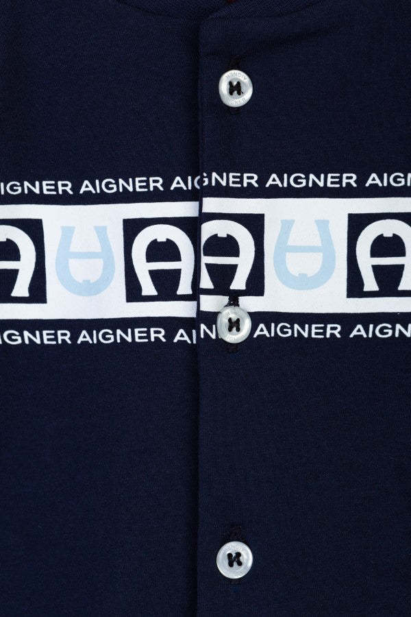Aigner Logo-printed Jacket In Black