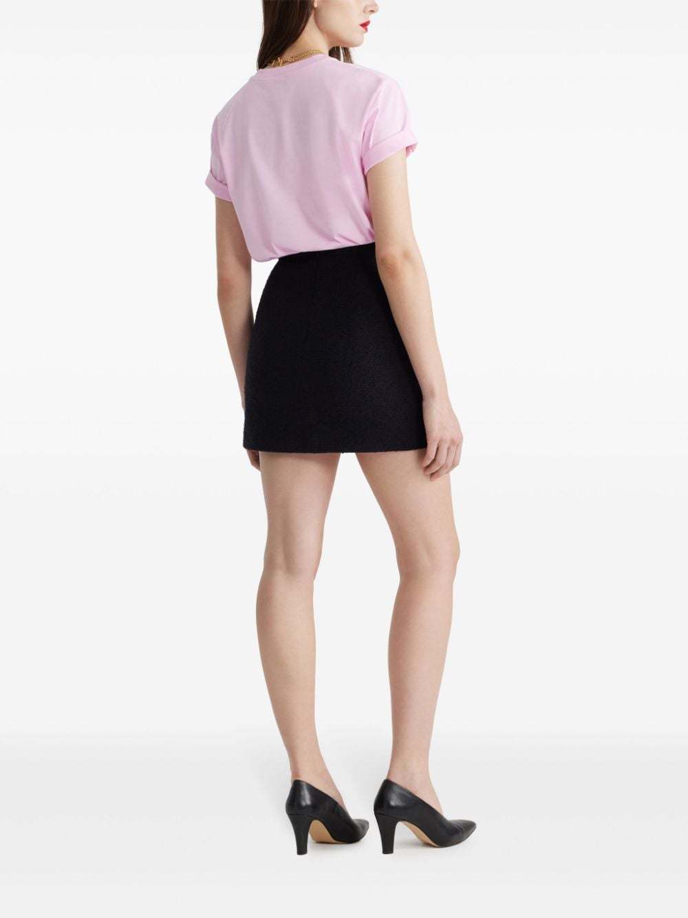 Shop Patou Logo-print Organic-cotton T-shirt In Pink