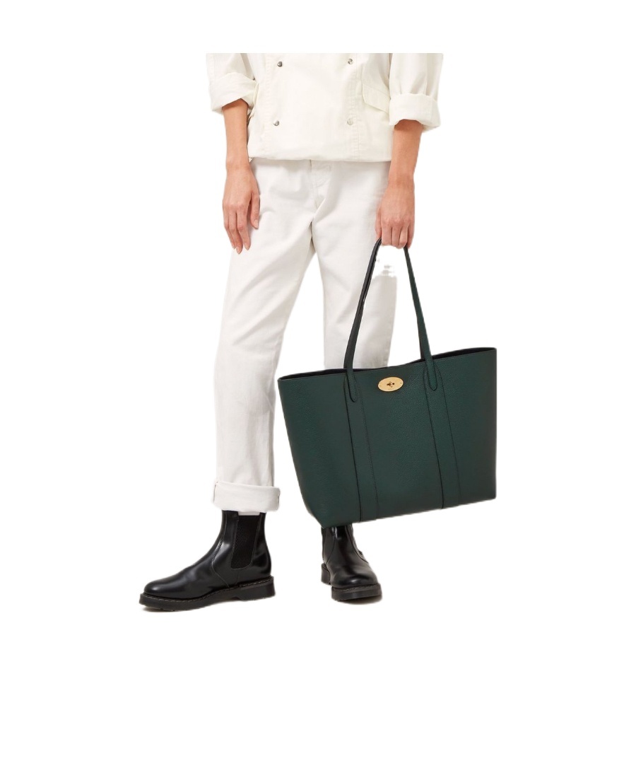 Mulberry Bayswater Twist-lock Small Tote Bag In Black