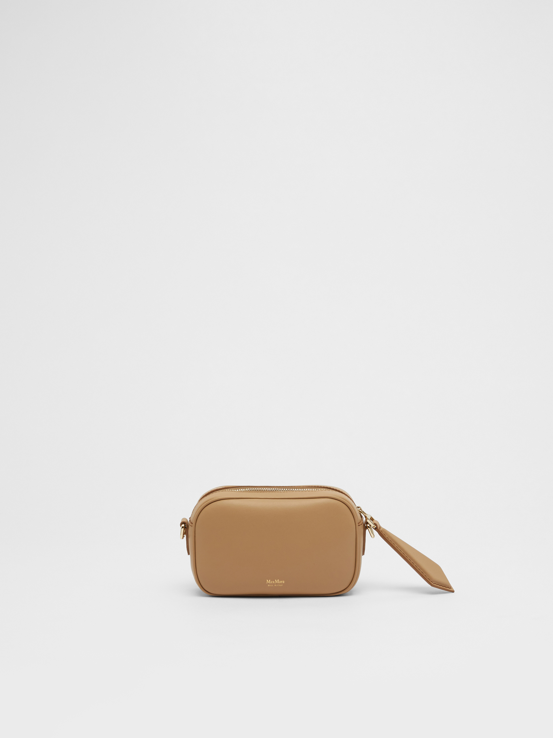 Max Mara Logo Printed Mini Shoulder Bag In Brown