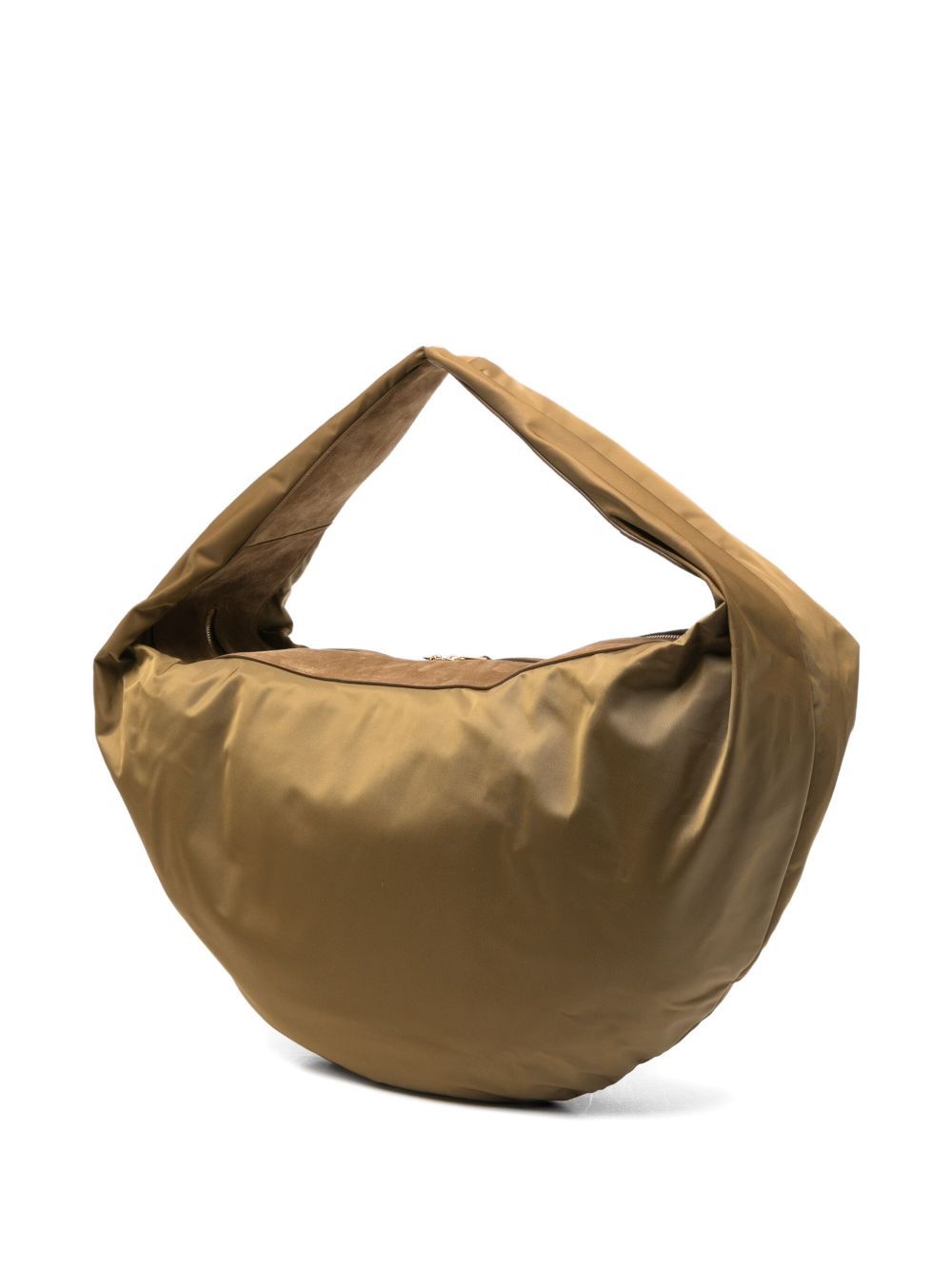 Khaite Olivia Sport Xl Nylon Hobo Bag In Brown