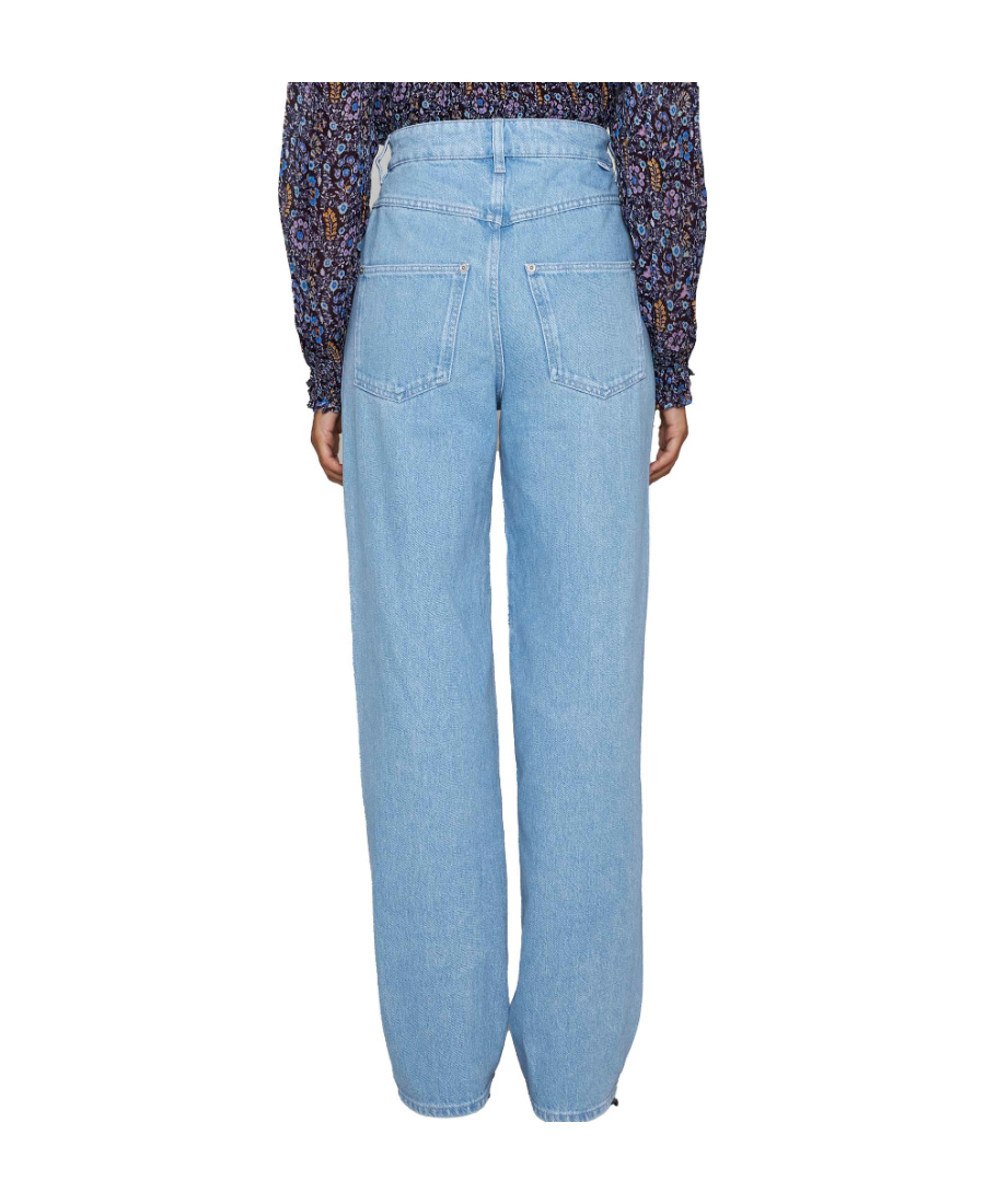 Isabel Marant Étoile Valeria Mid-rise Straight Jeans In Blue