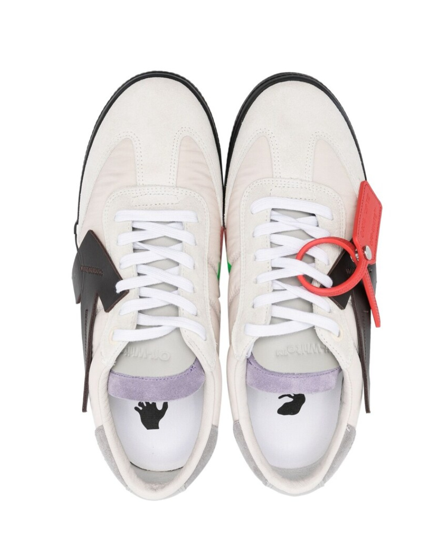 Off-white Logo-patch Low-top Sneakers In White