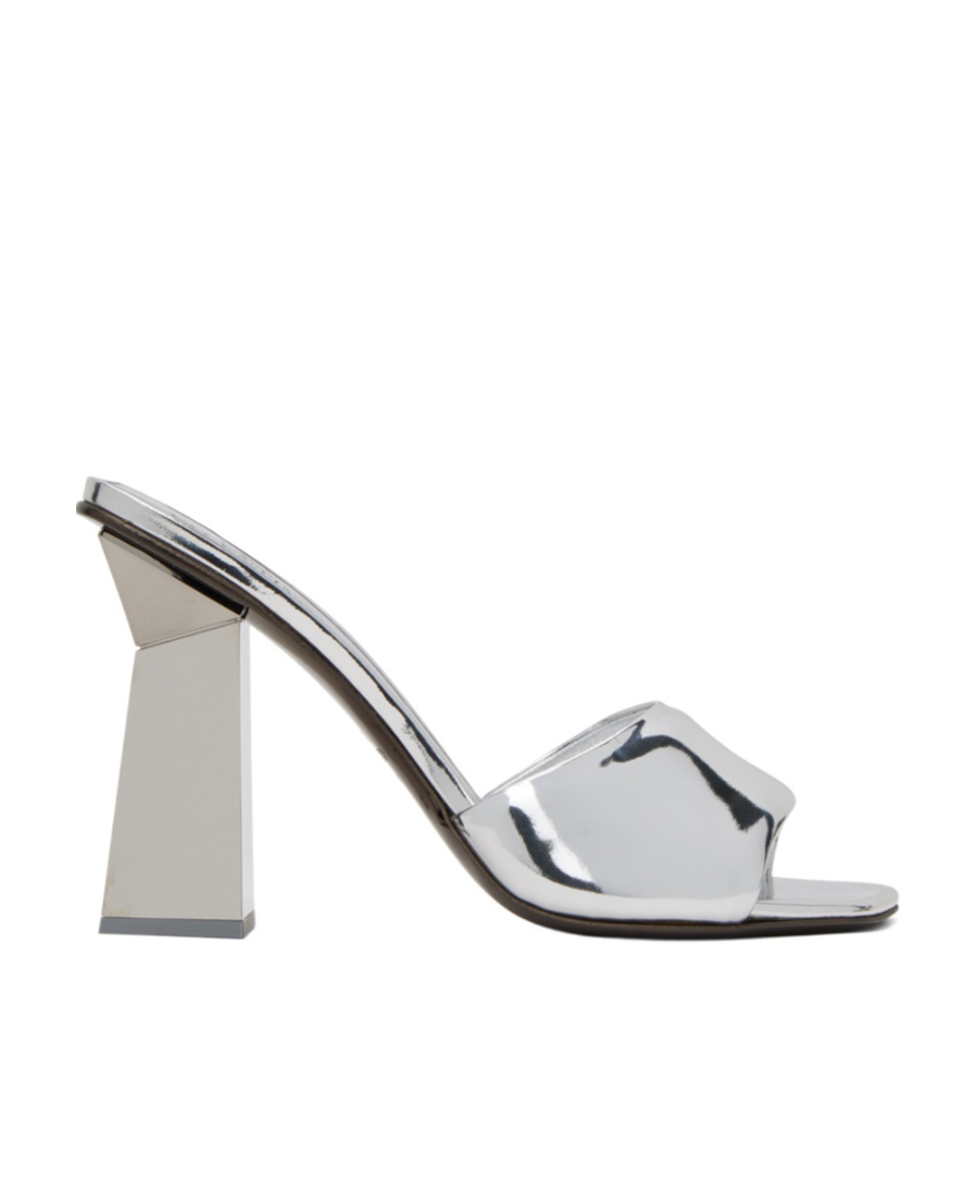 Valentino Logo Insole High-heeled Sandals In White