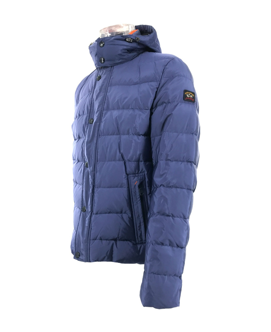 Shop Paul & Shark Logo Down Jacket In Blue