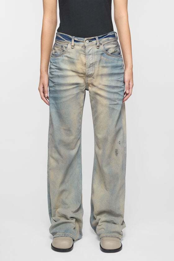 Acne Studios Loose Fit Jeans 2021f In Gray