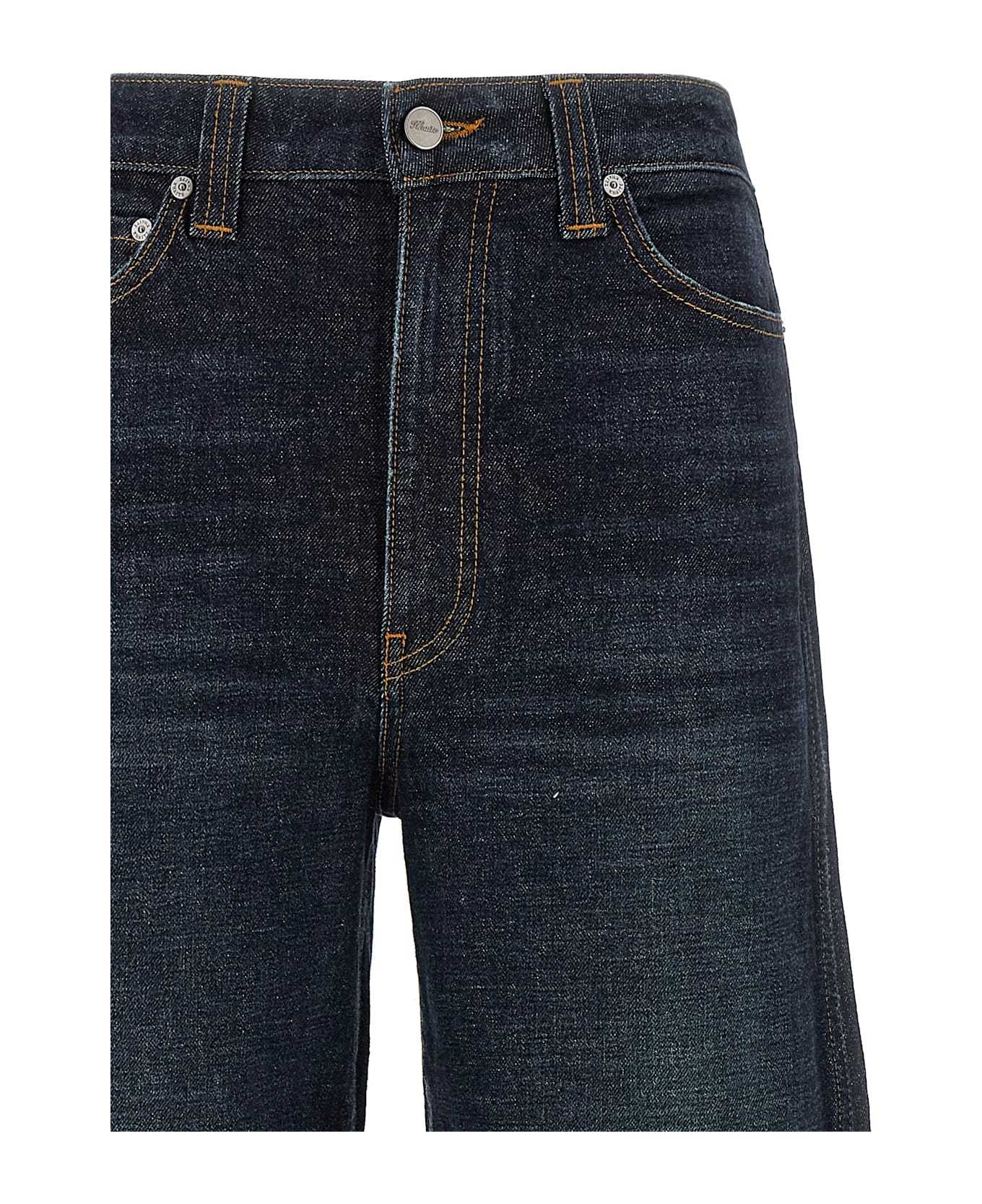 Khaite Belt Loop Jeans In Blue