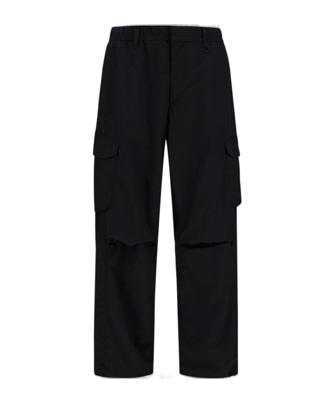 Herno Laminar Cargo Trousers In Tech-poplin In Black