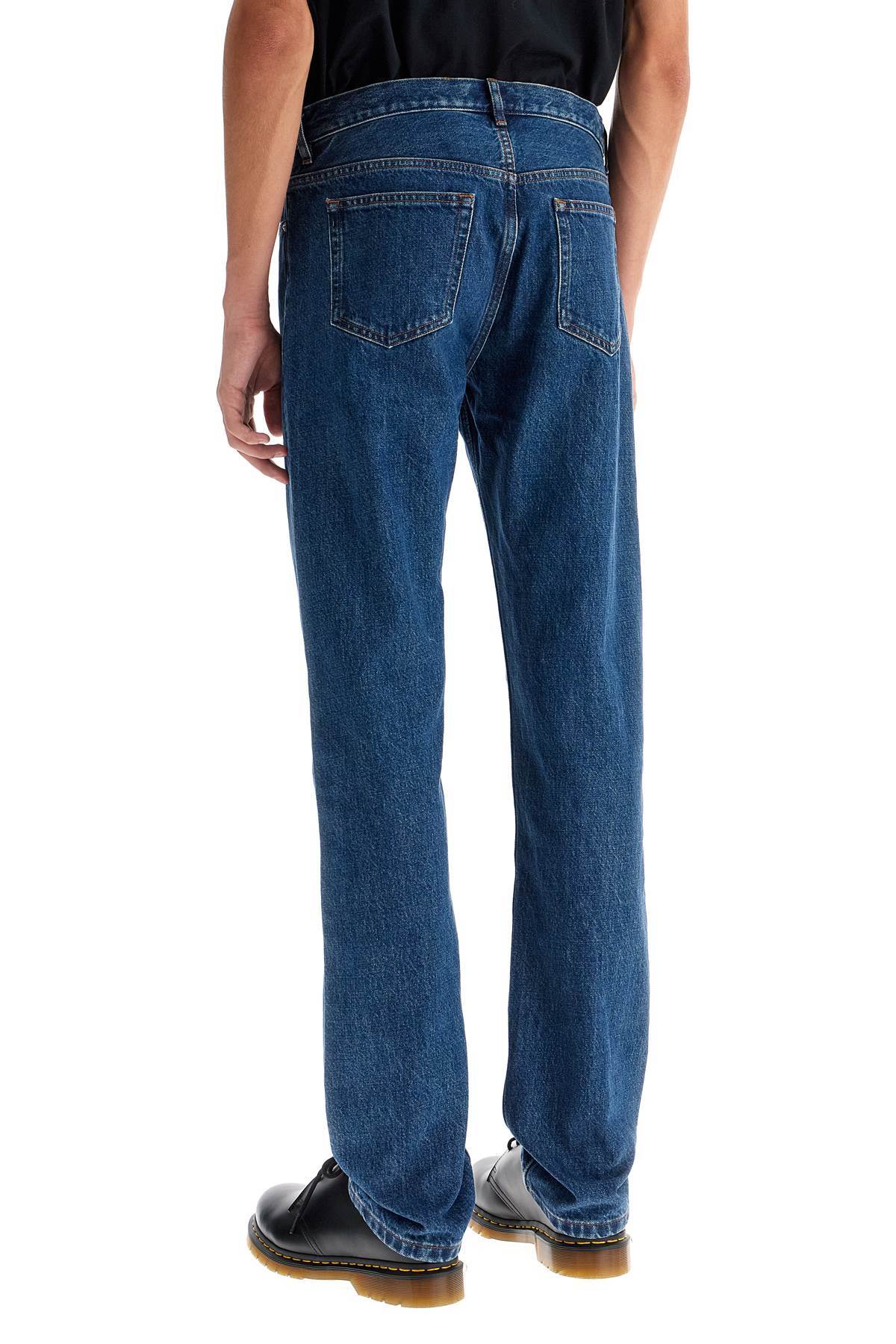 Apc Straight-leg Denim Pants In Blue