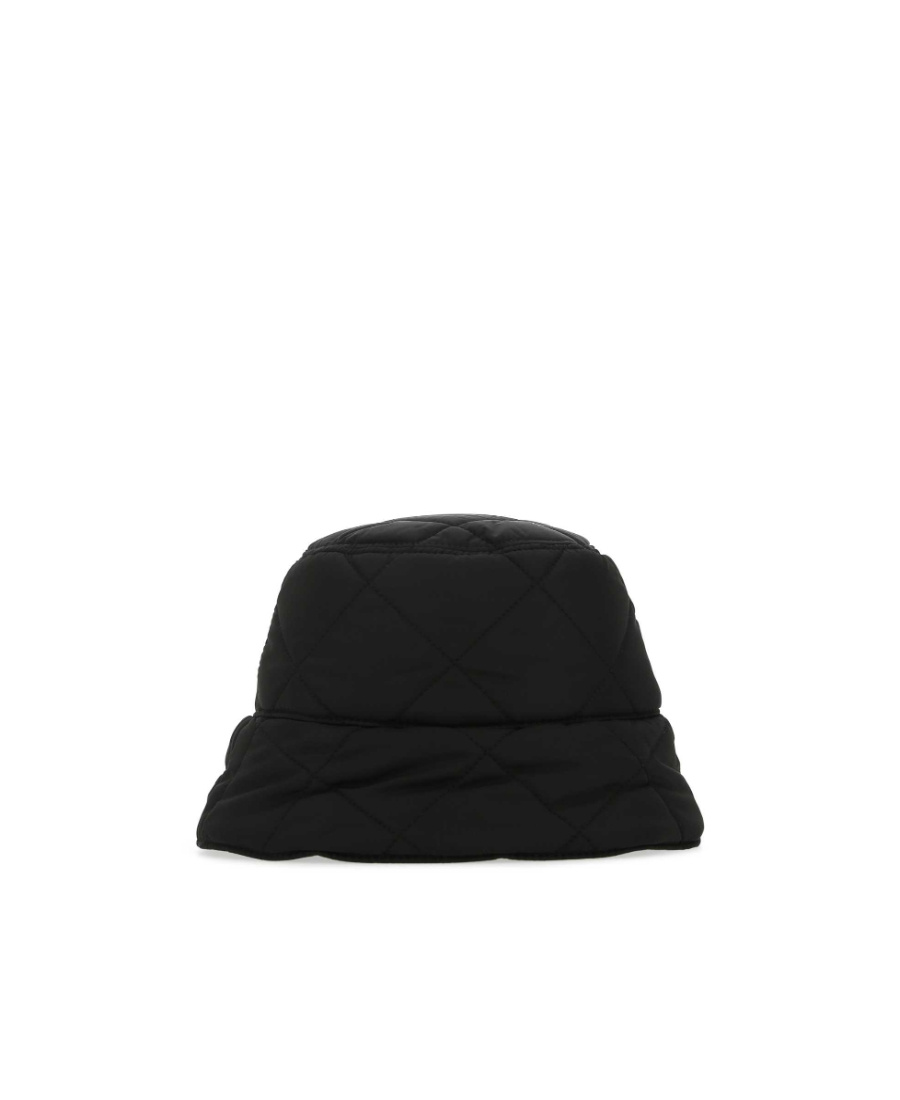 Stella Mccartney Hat Quilted Eco Nylon In Black