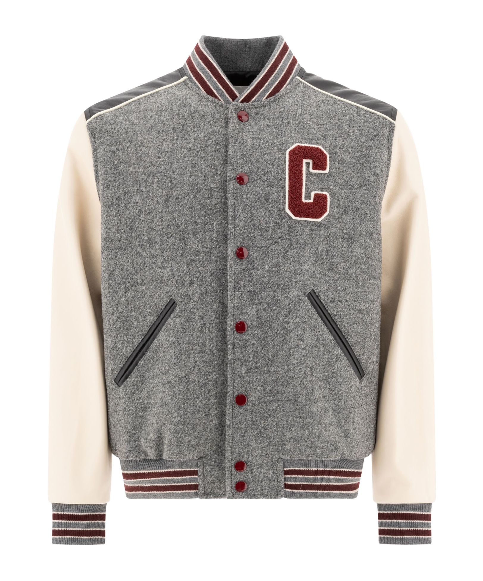 Celine Long-sleeved Casual Jacket In Gray