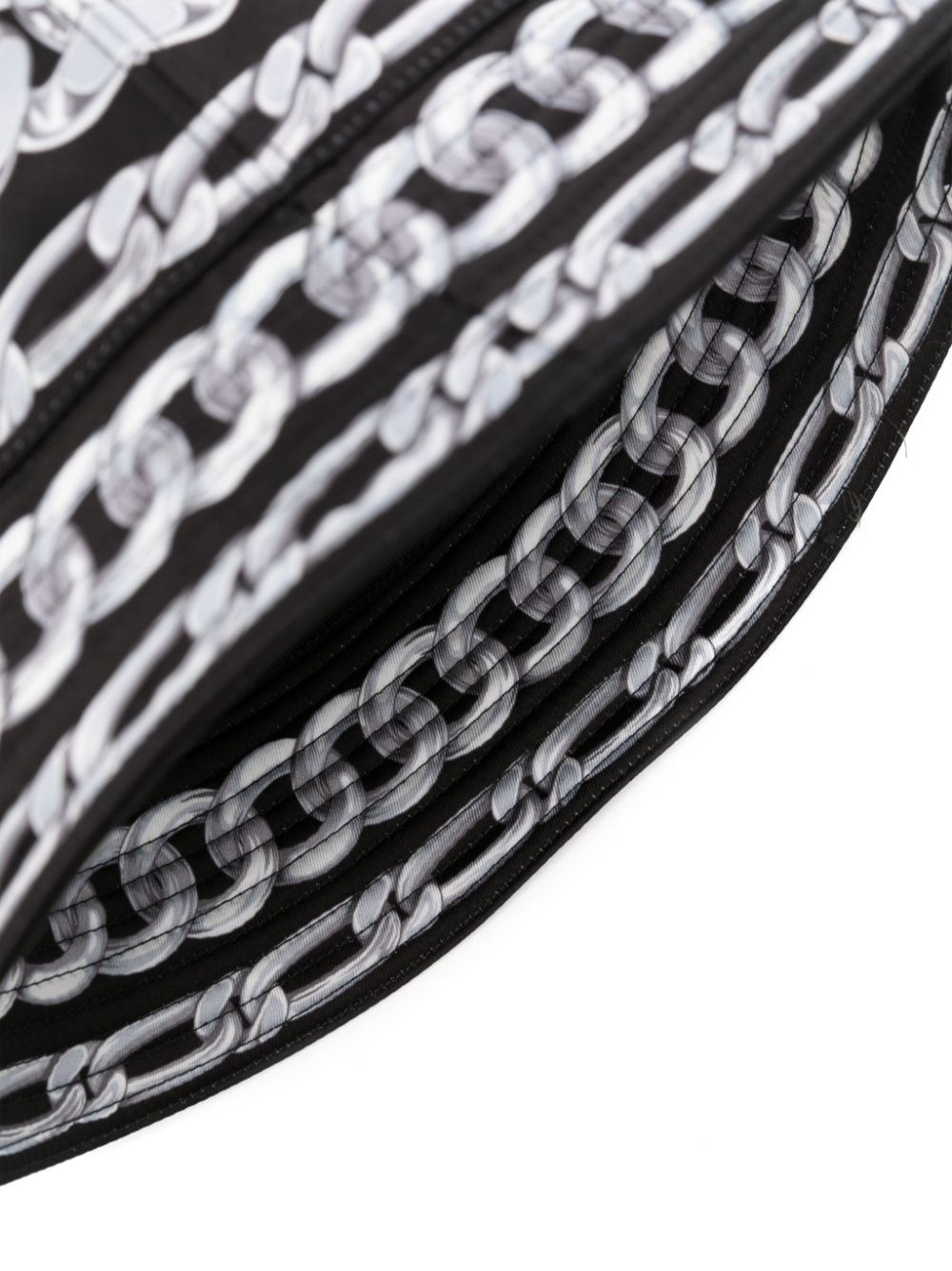 Versace Medusa Chains Bucket Hat In Black