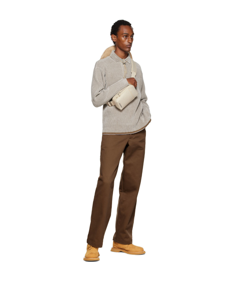 Jacquemus Le Polo Duci Polo Shirt In Nude