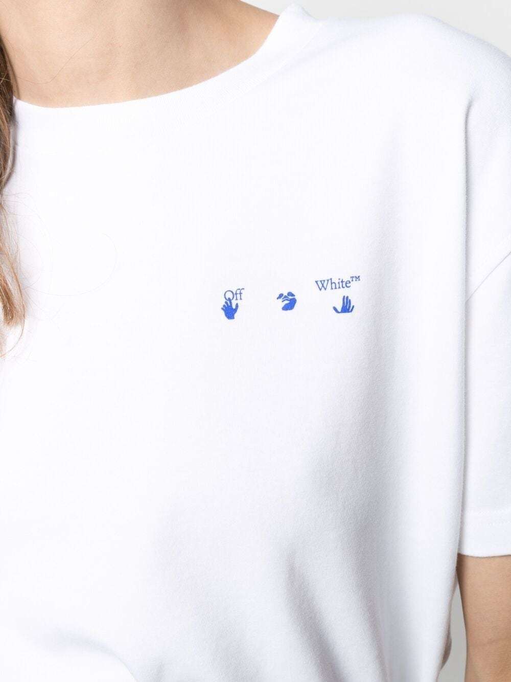 Off-white Floral Arrows T-shirt In White