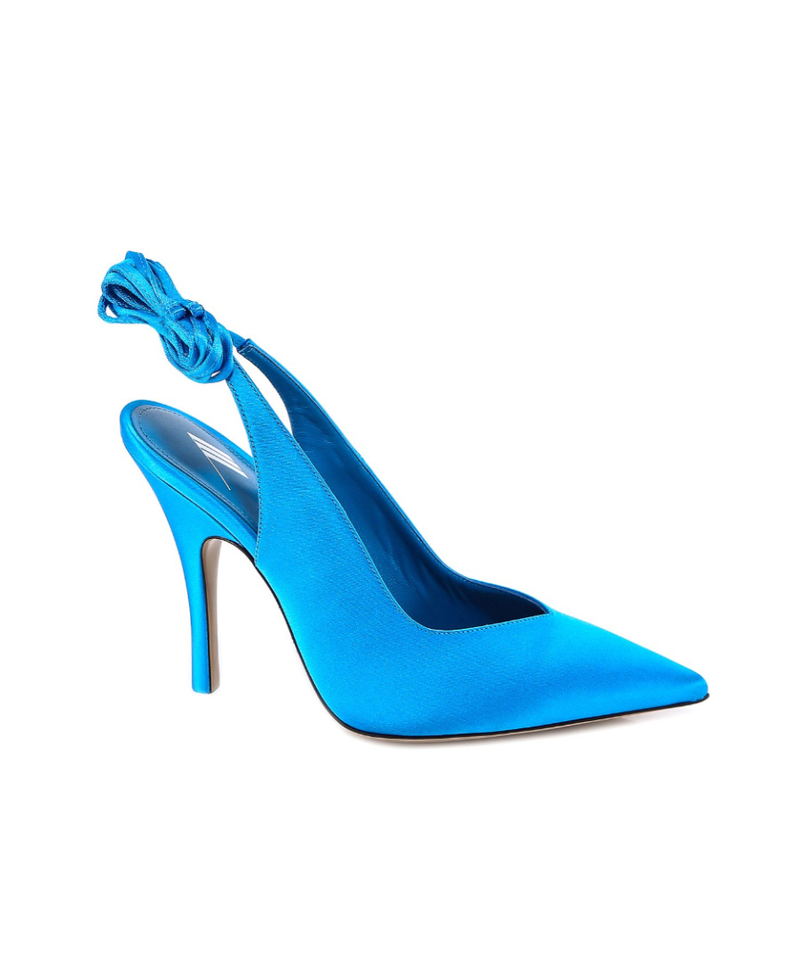 Attico Turquoise Venus Slingback 105 Pumps In Blue