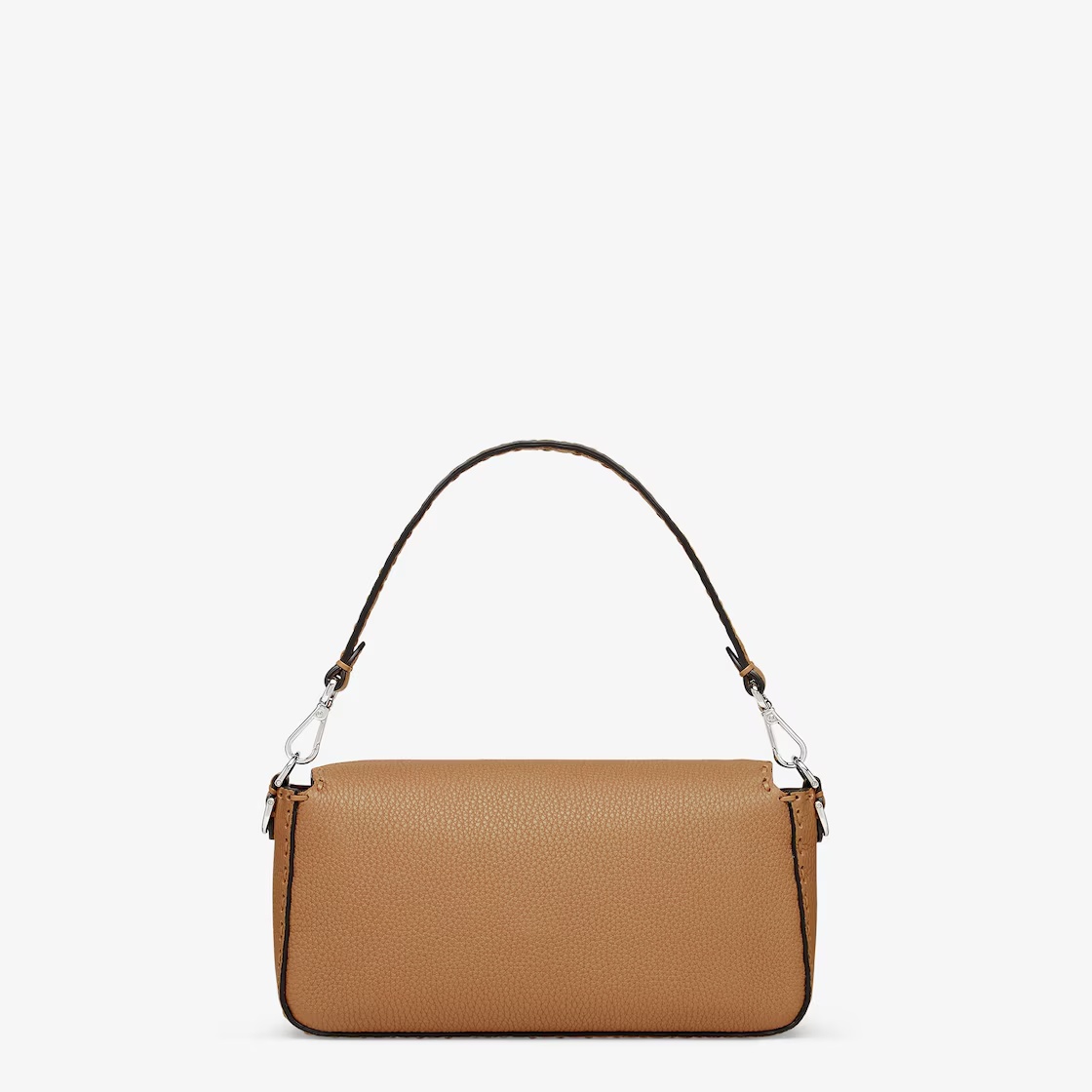 FENDI COFFEE-COLOURED SELLERIA BAG WITH 612 HAND-SEWN STITCHES