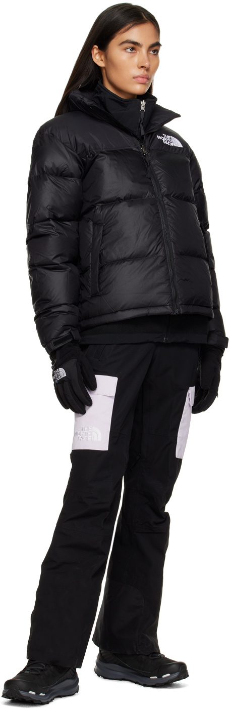 Shop The North Face Long-sleeved Down Jacket In Black
