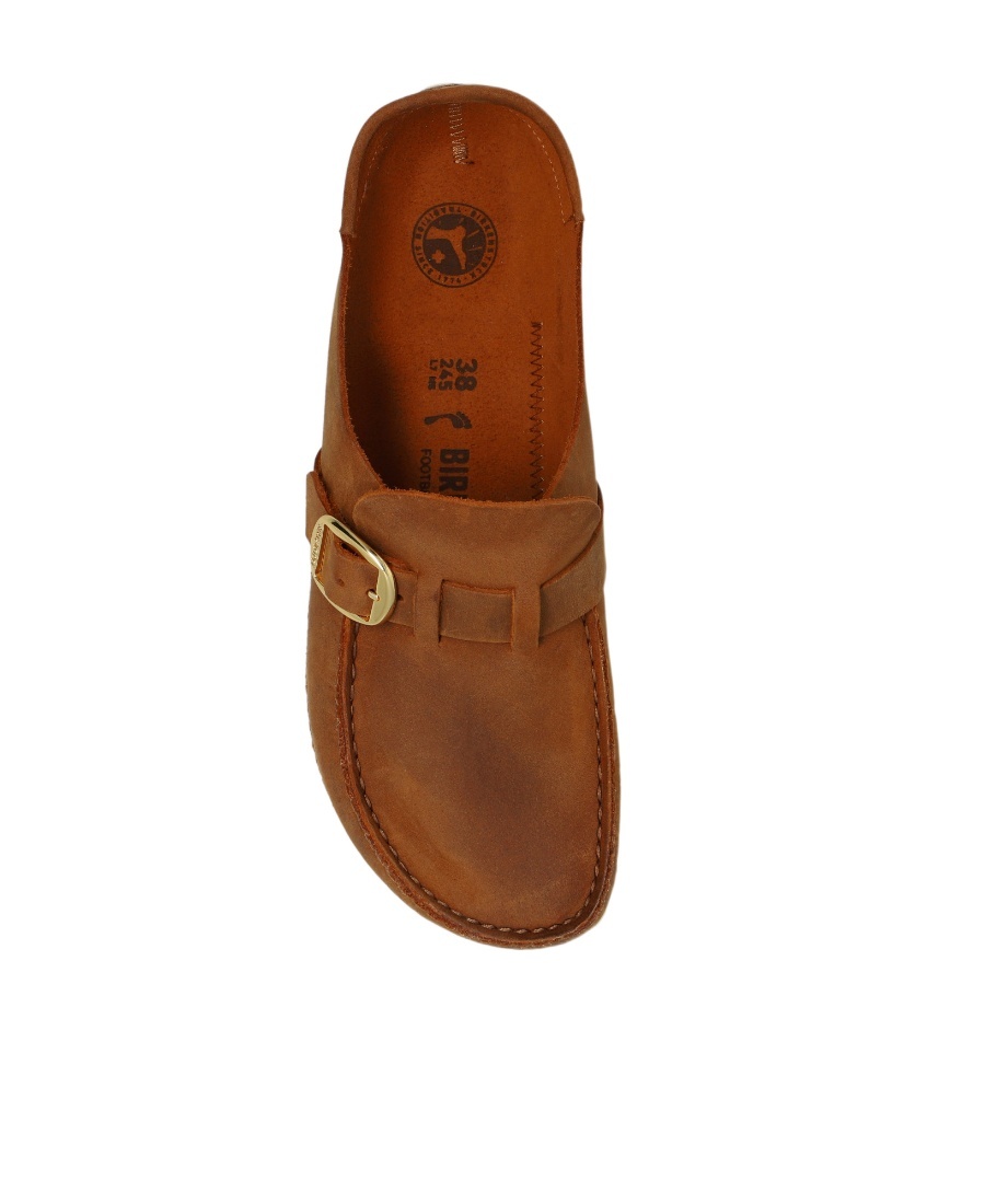 Birkenstock Buckley 30mm Mules In Brown