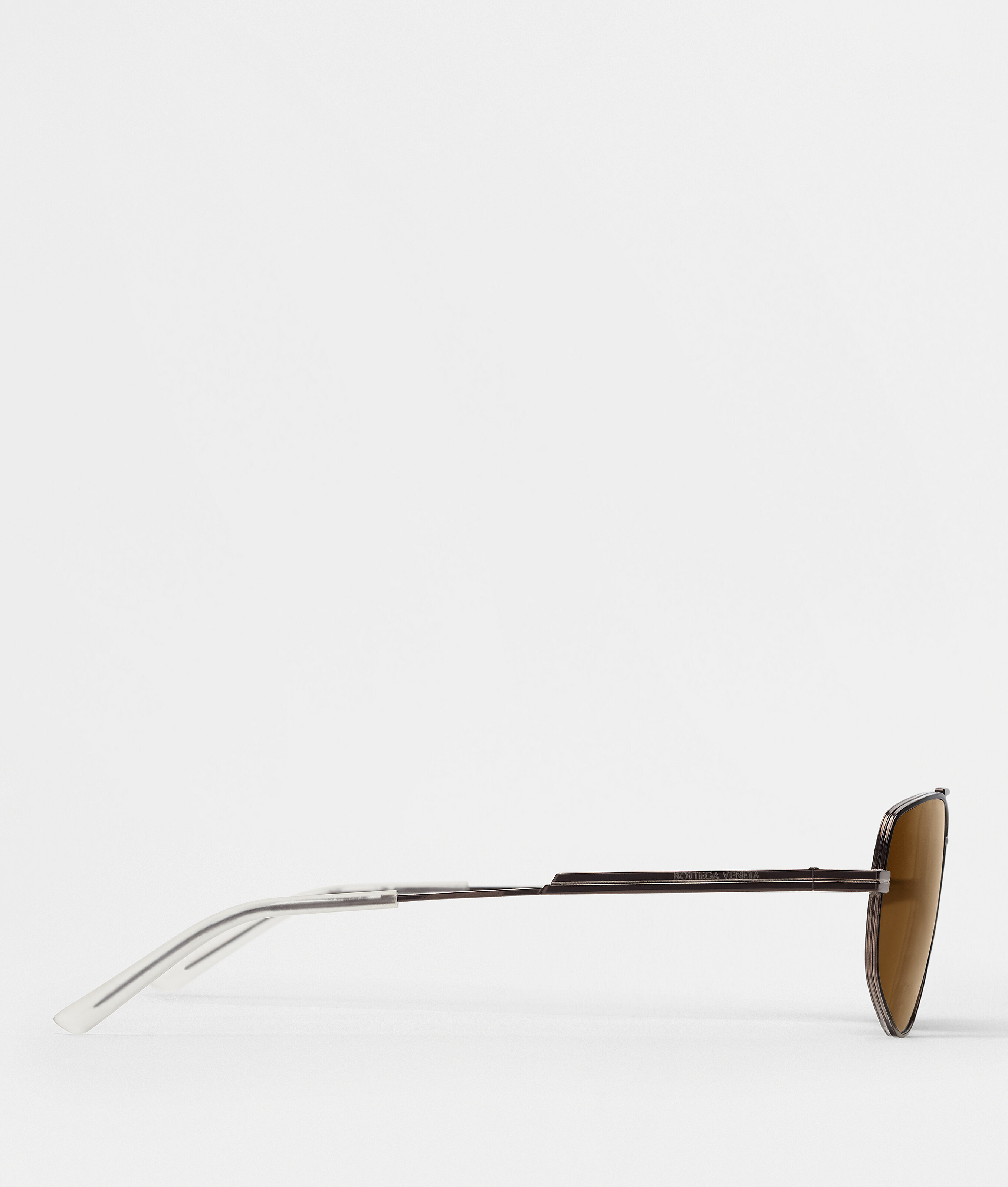 Bottega Veneta Geometric-frame Sunglasses In Brown