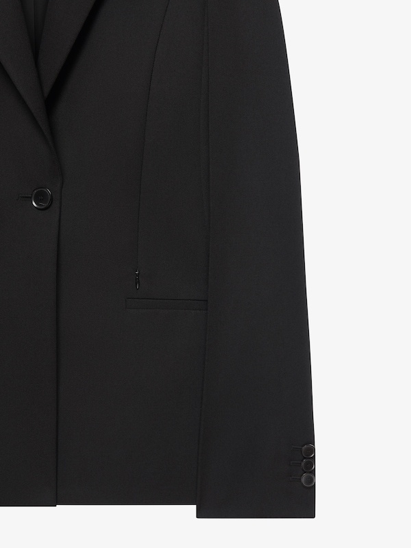 Givenchy Single-breasted Cape Blazer In Black