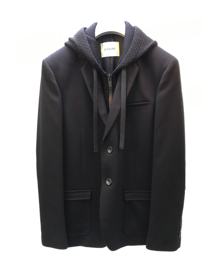 Iceberg Suit-style Casual Jacket In Black