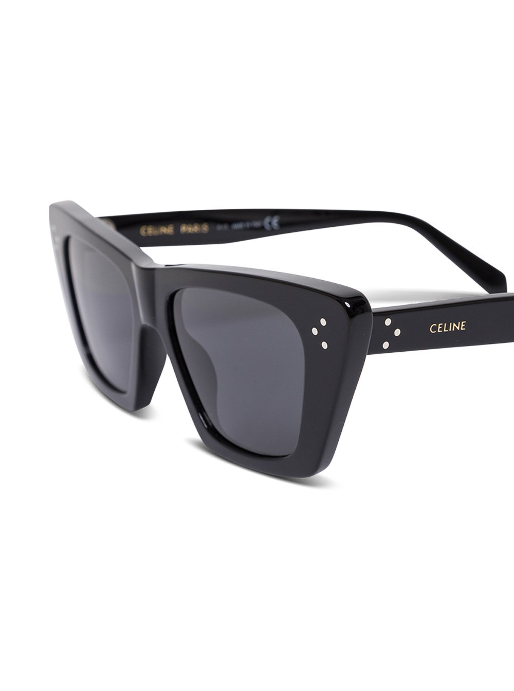 Celine Bold 3 Dots Cl 40187 In 01a Square Sunglasses In Black