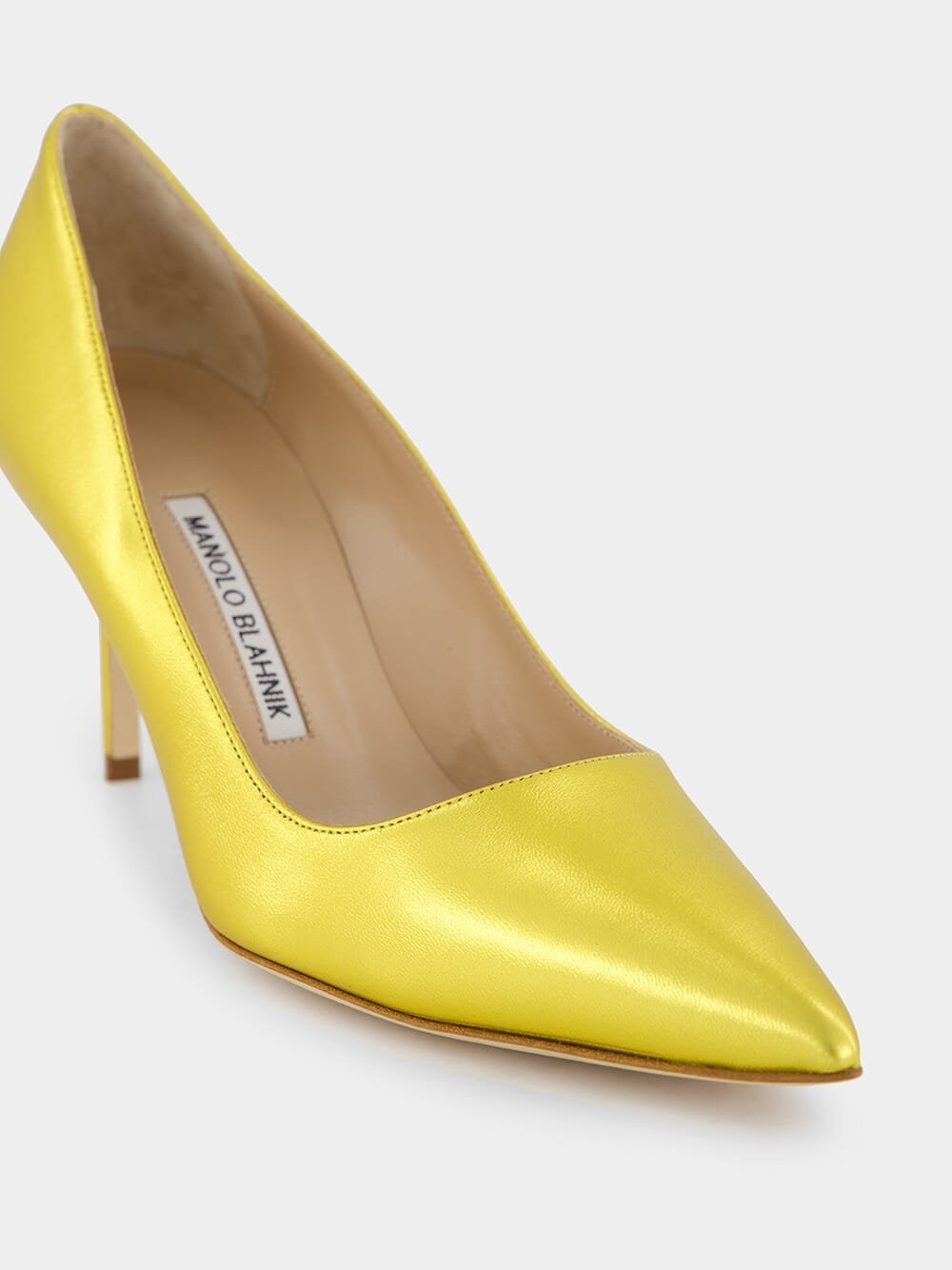 Manolo Blahnik Cusp High-heeled Shoes In Yellow