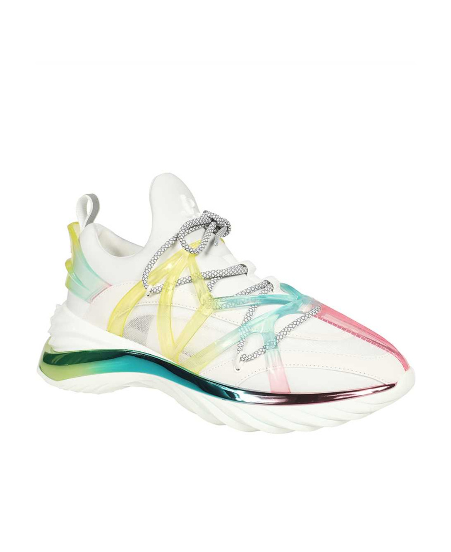 Jimmy Choo Cosmos/f Low-top Sneakers In White