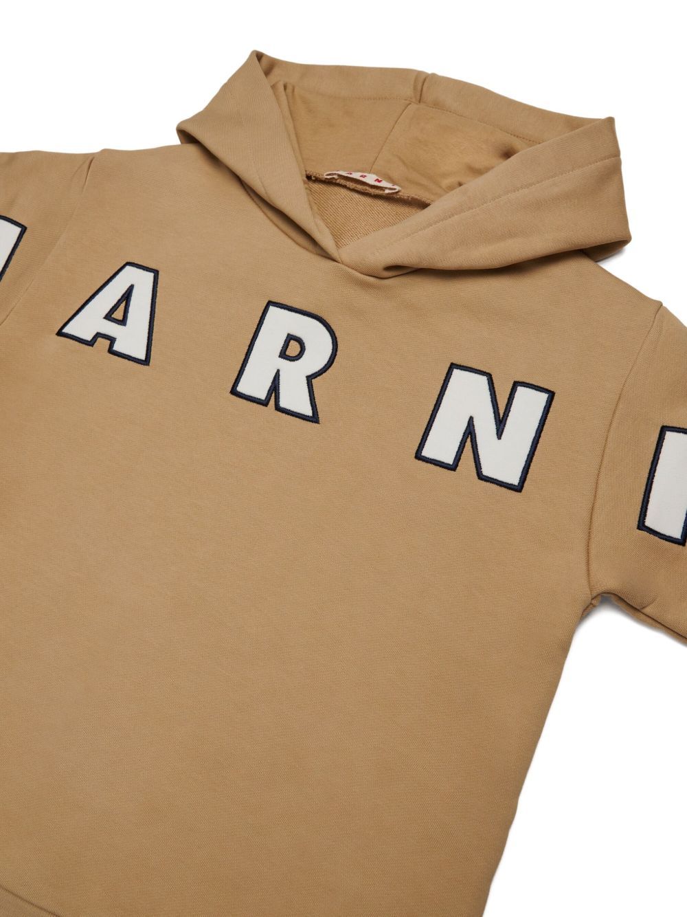 Marni Logo-patch Hoodie In Multi