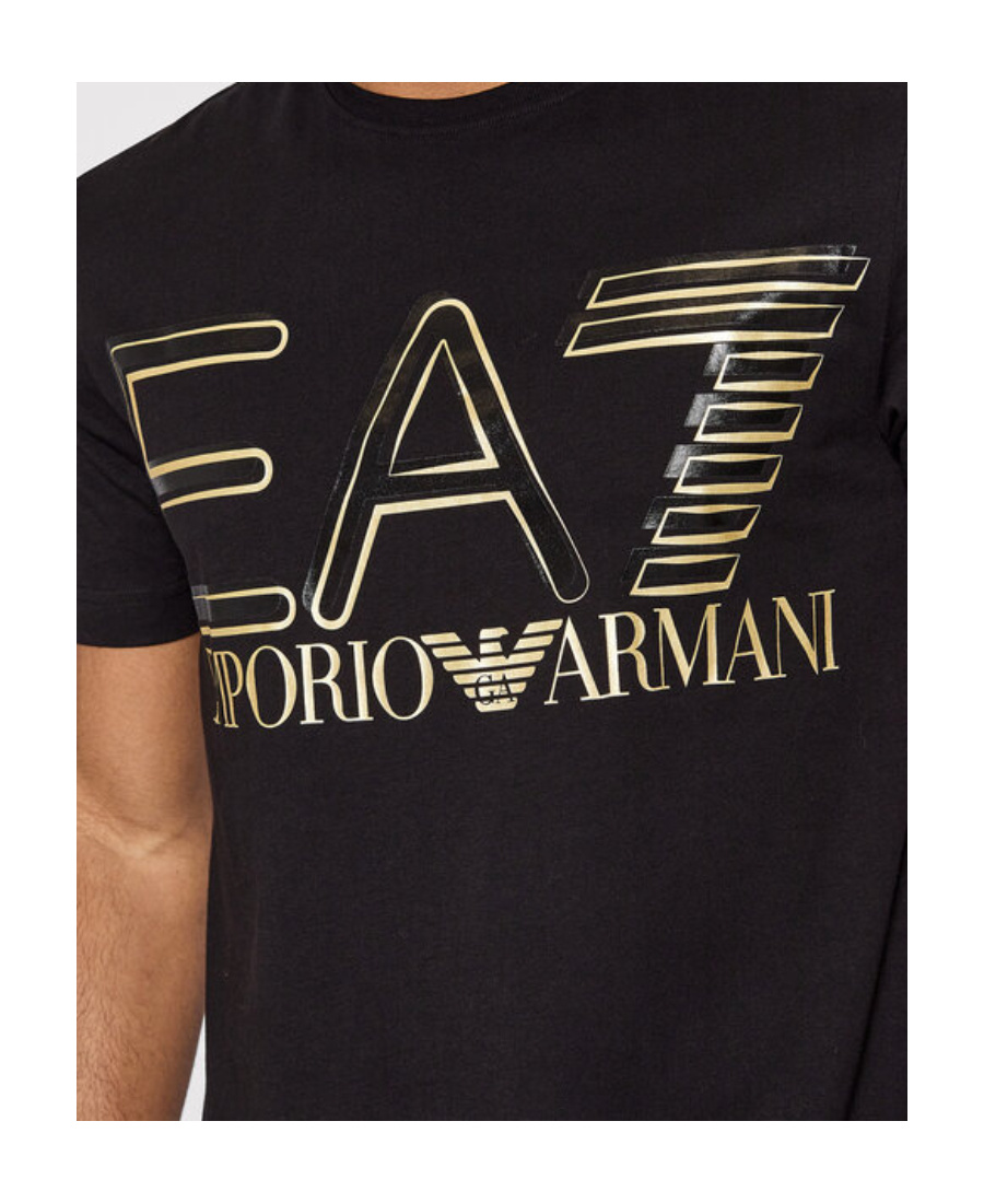 Emporio Armani Logo Logo T-shirt In Black