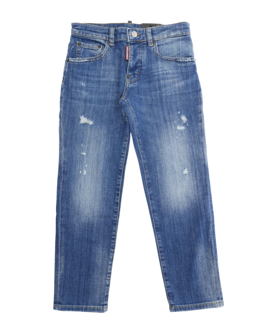 Dsquared2 Kids' Belt Loop Jeans In Blue