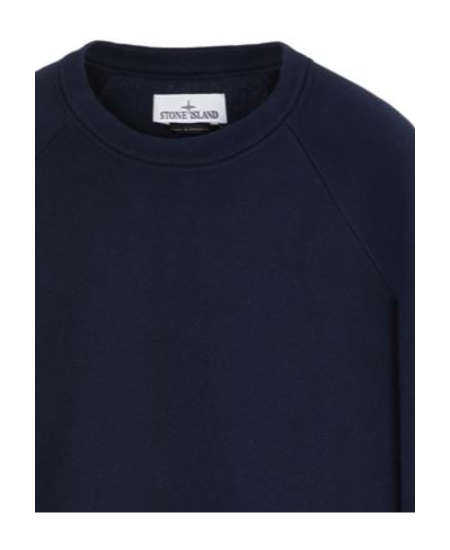Shop Stone Island Compass-motif Cotton-blend Sweatshirt In Blue