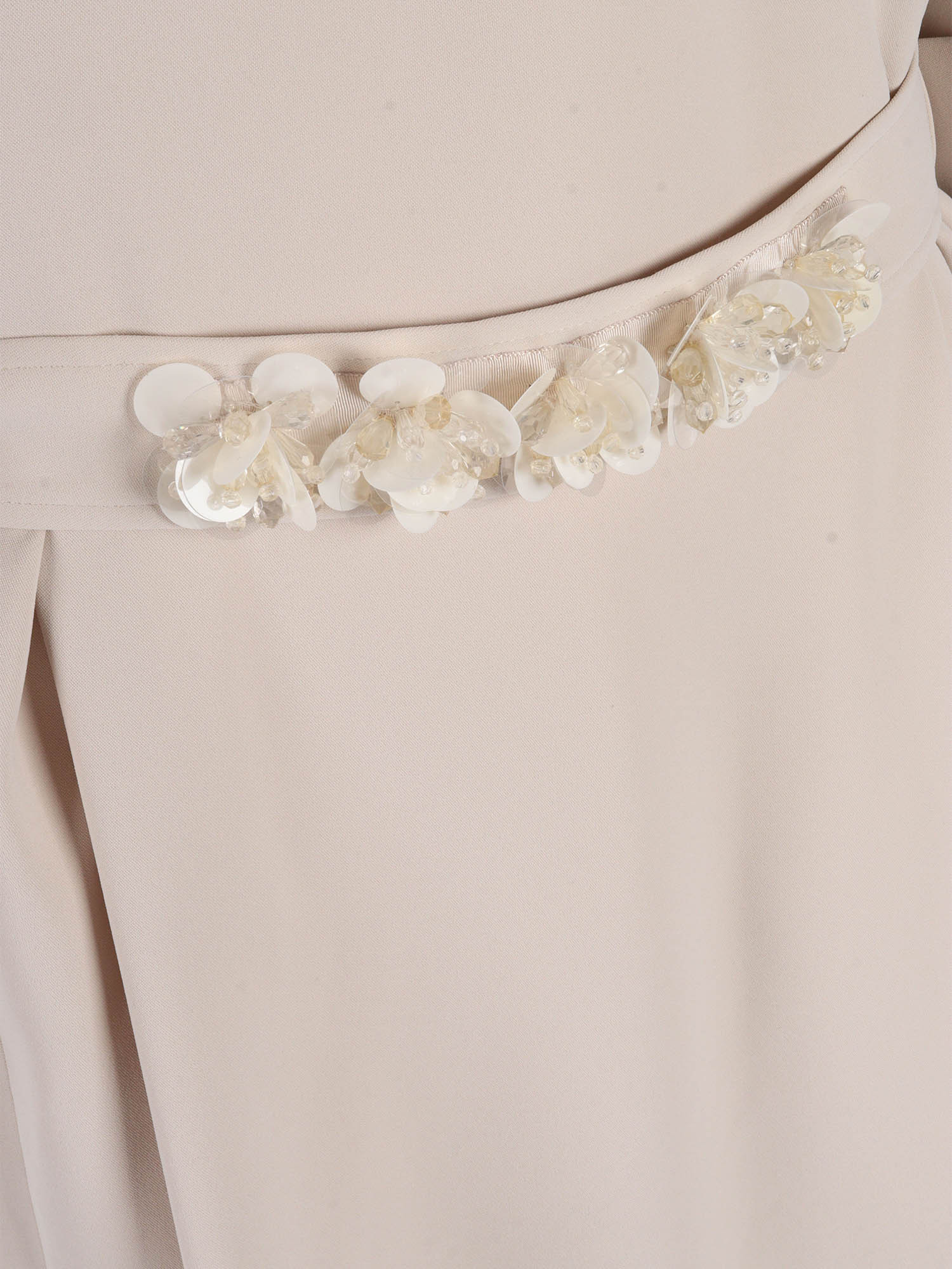 P.a.r.o.s.h Embroidered Belted Dress With Relaxed Fit In Multi