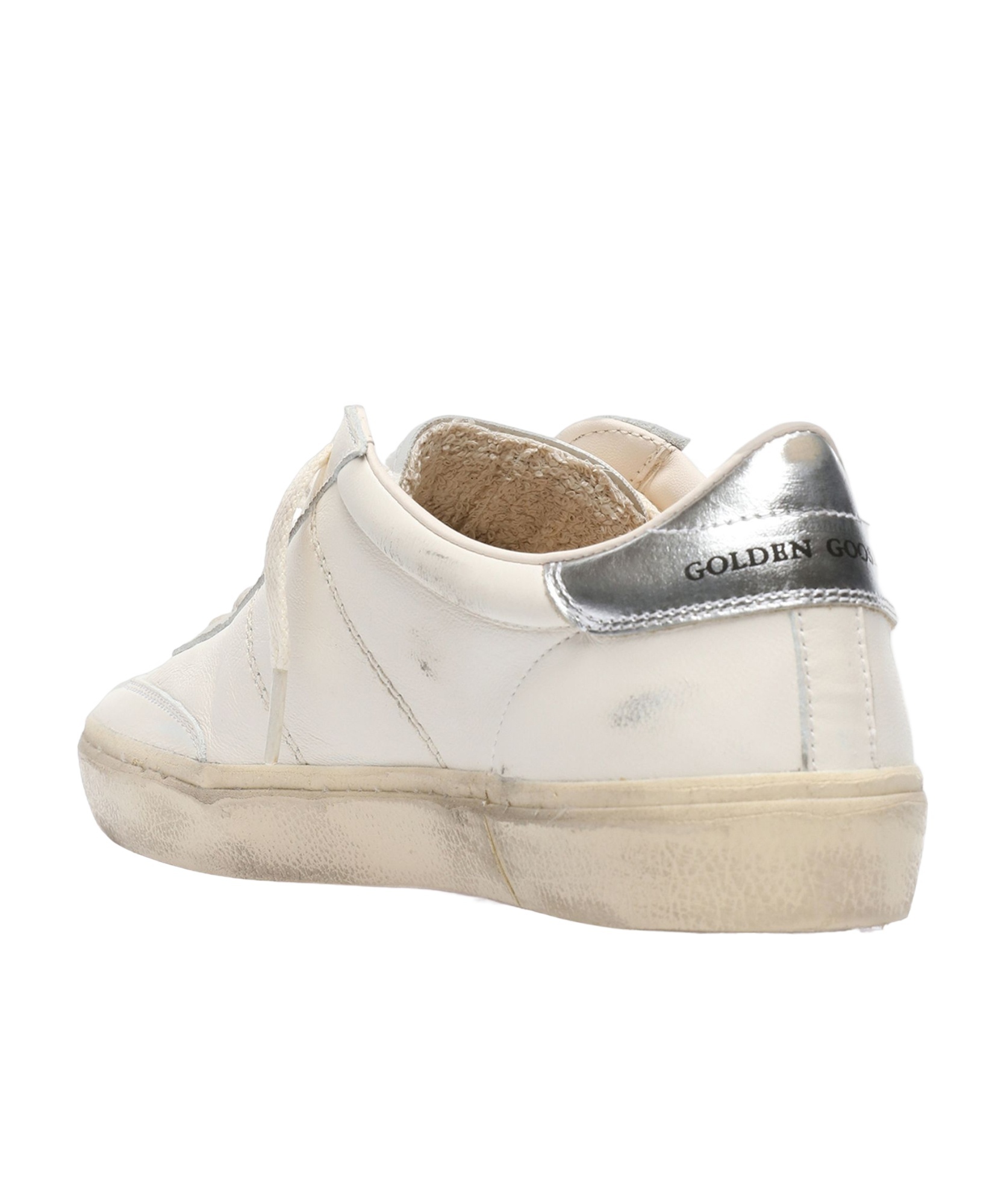 Golden Goose Soul-star Leather Sneakers In White