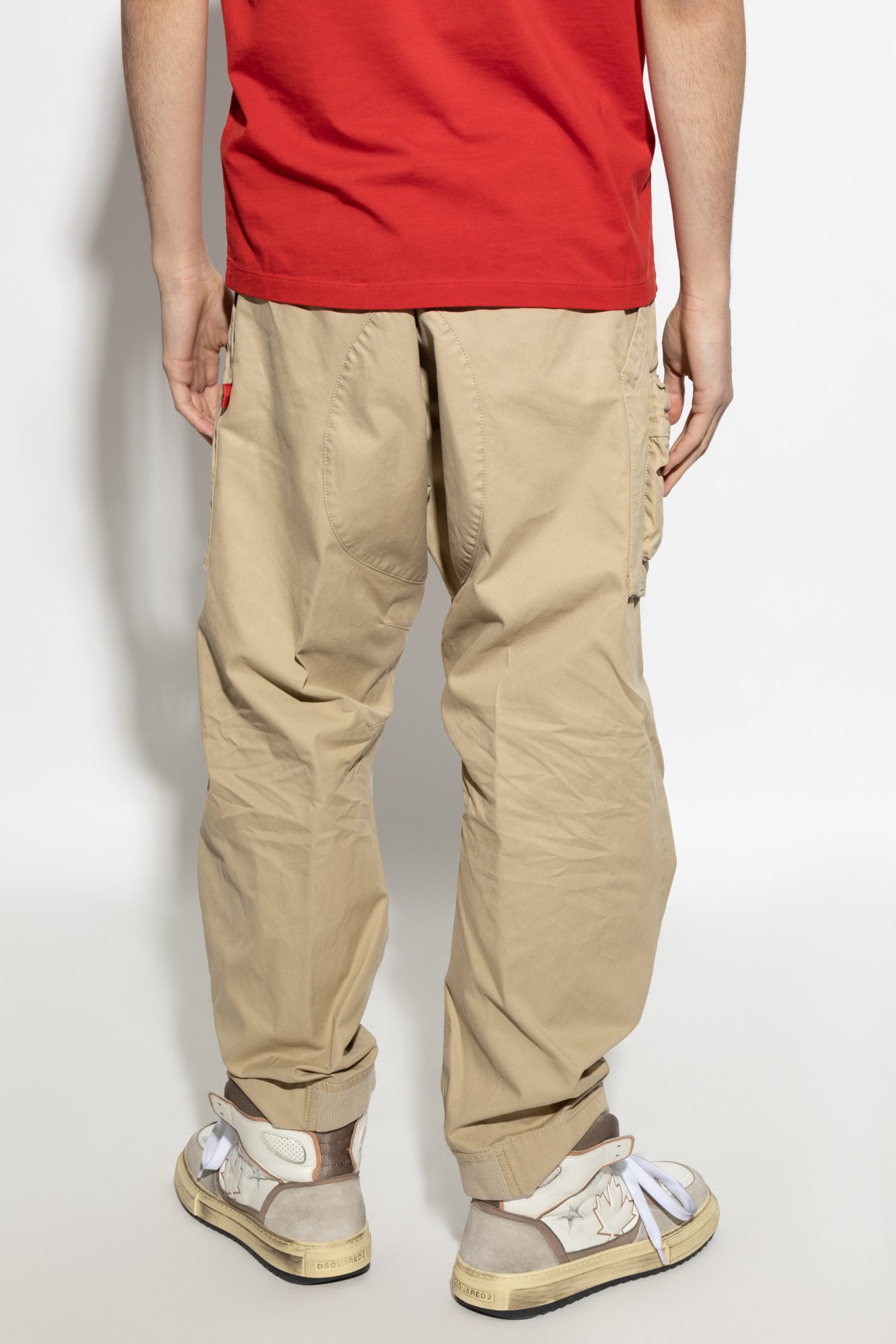 DSQUARED2 DSQUARED2 LOGO PATCH CARGO TROUSERS