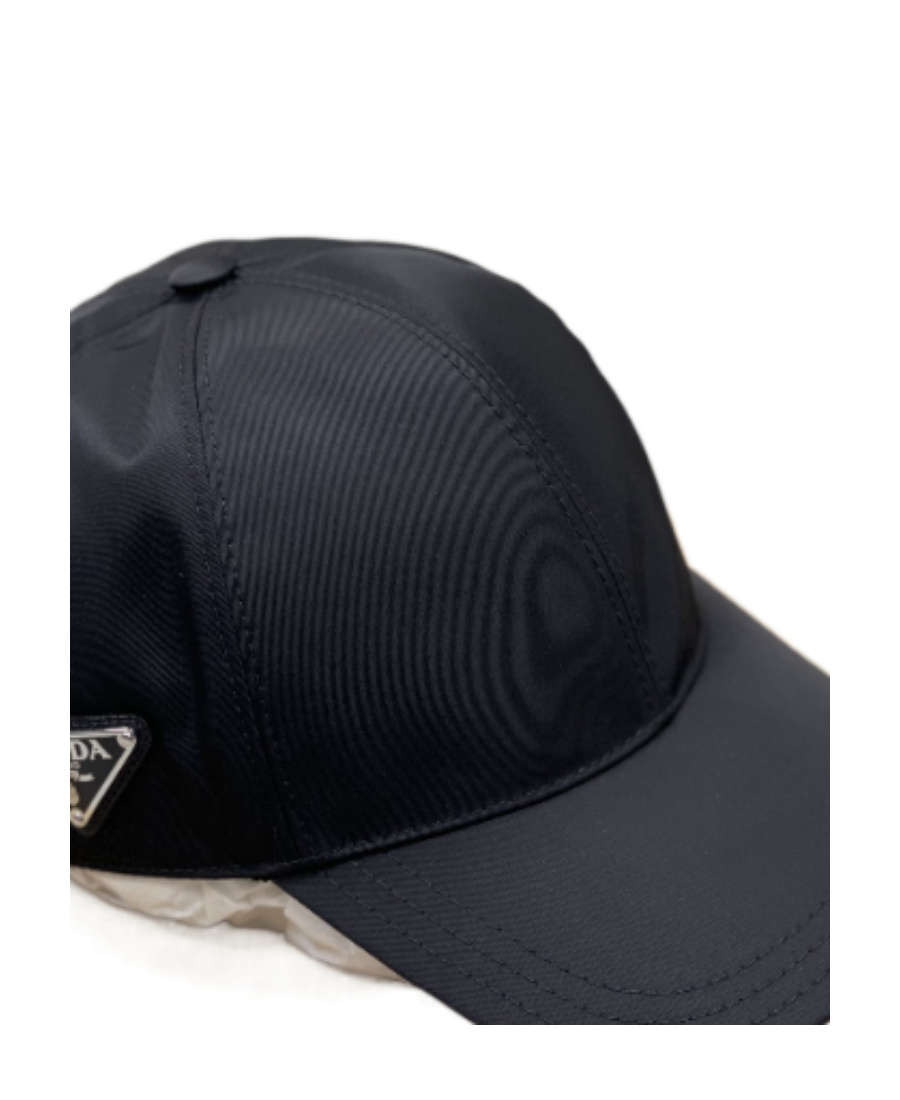Prada Logo Hat In Black