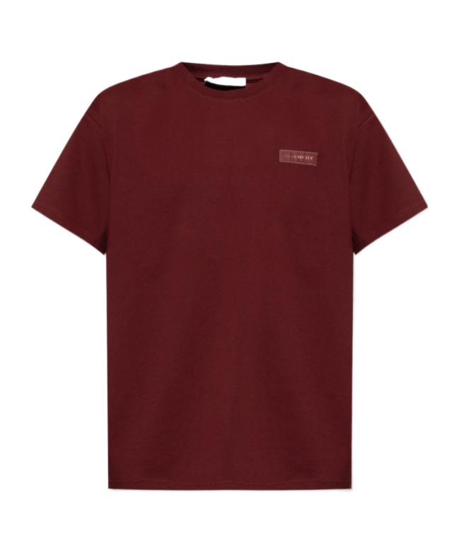 Givenchy Logo Crewneck T-shirt With Short Sleeves In Red