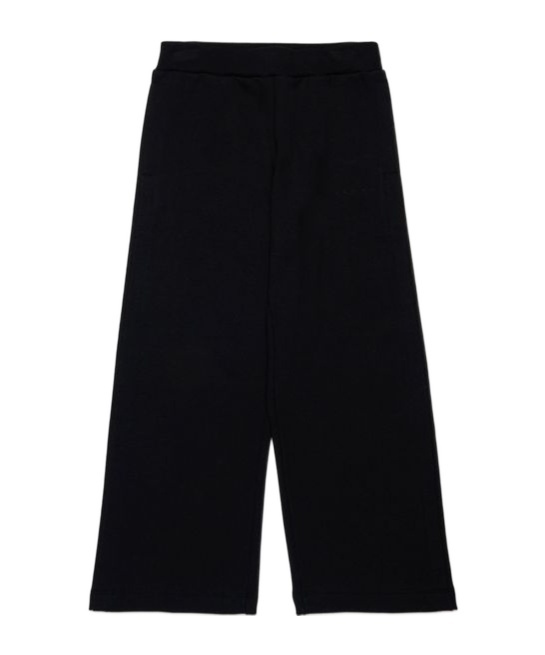 Marni Kids Elasticated Waistband Fleece Pants In Black