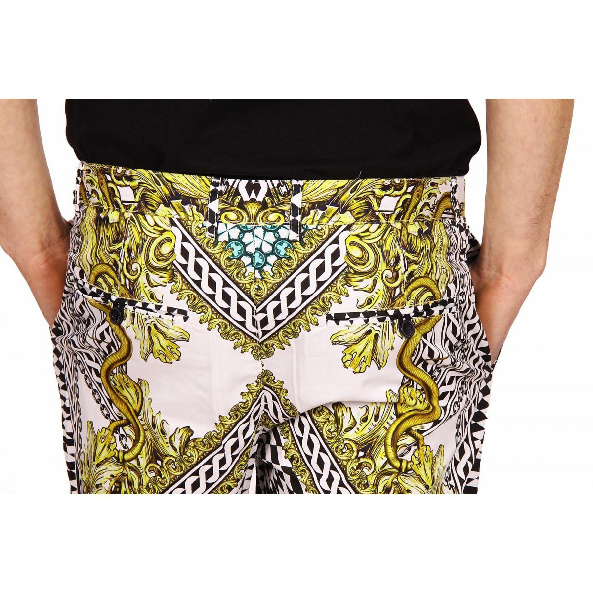 Just Cavalli Waist Straight Shorts In Nude